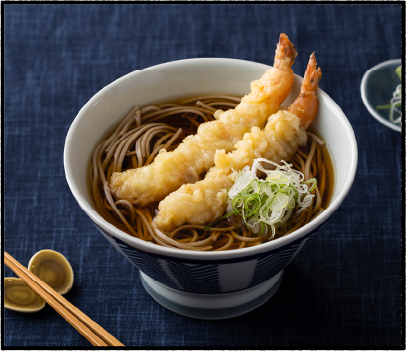 海老天蕎麦セット