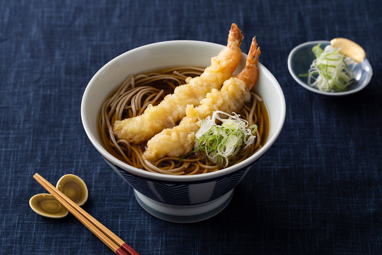 海老天蕎麦セット