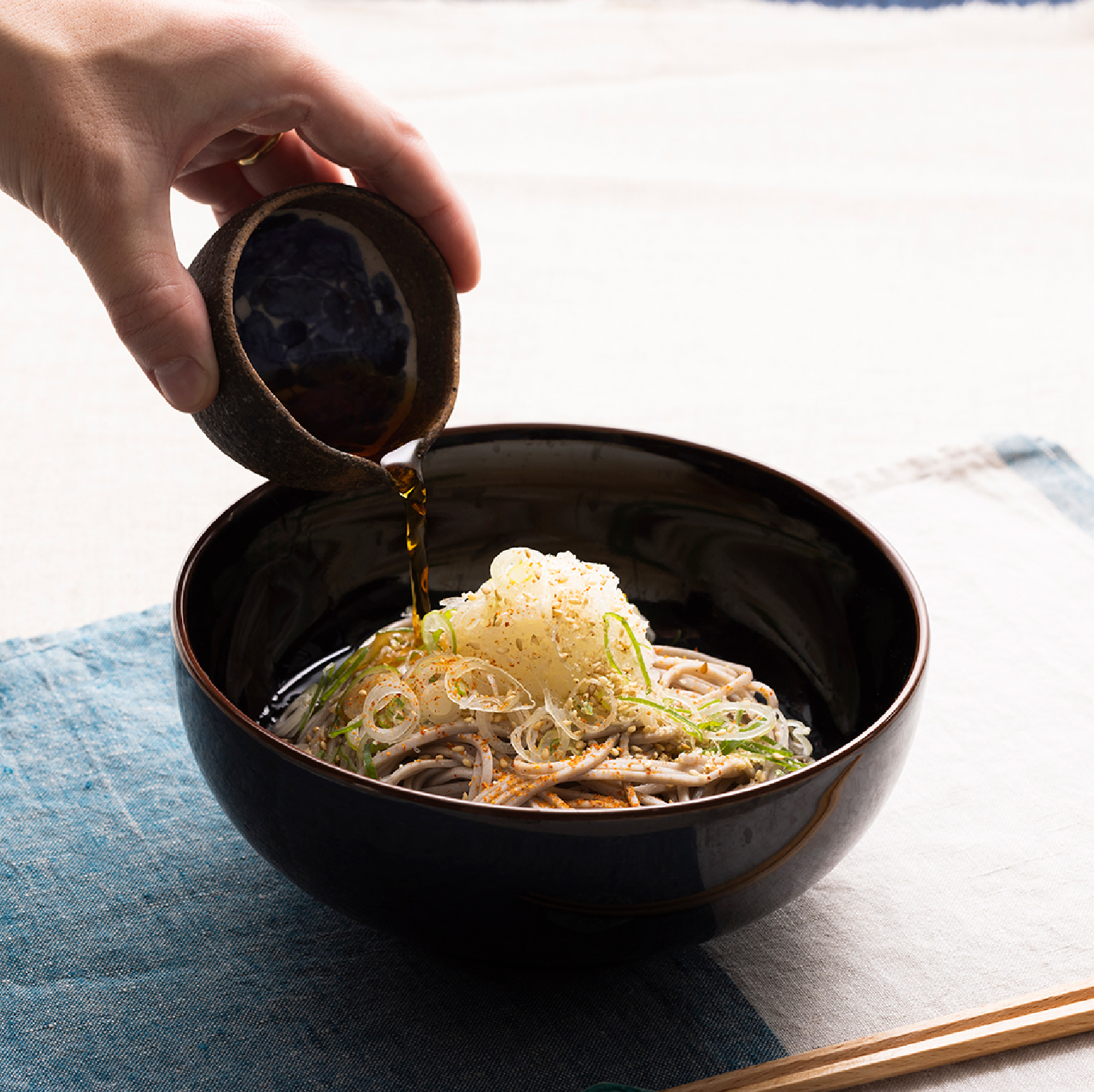 日本酒好きのための十割蕎麦